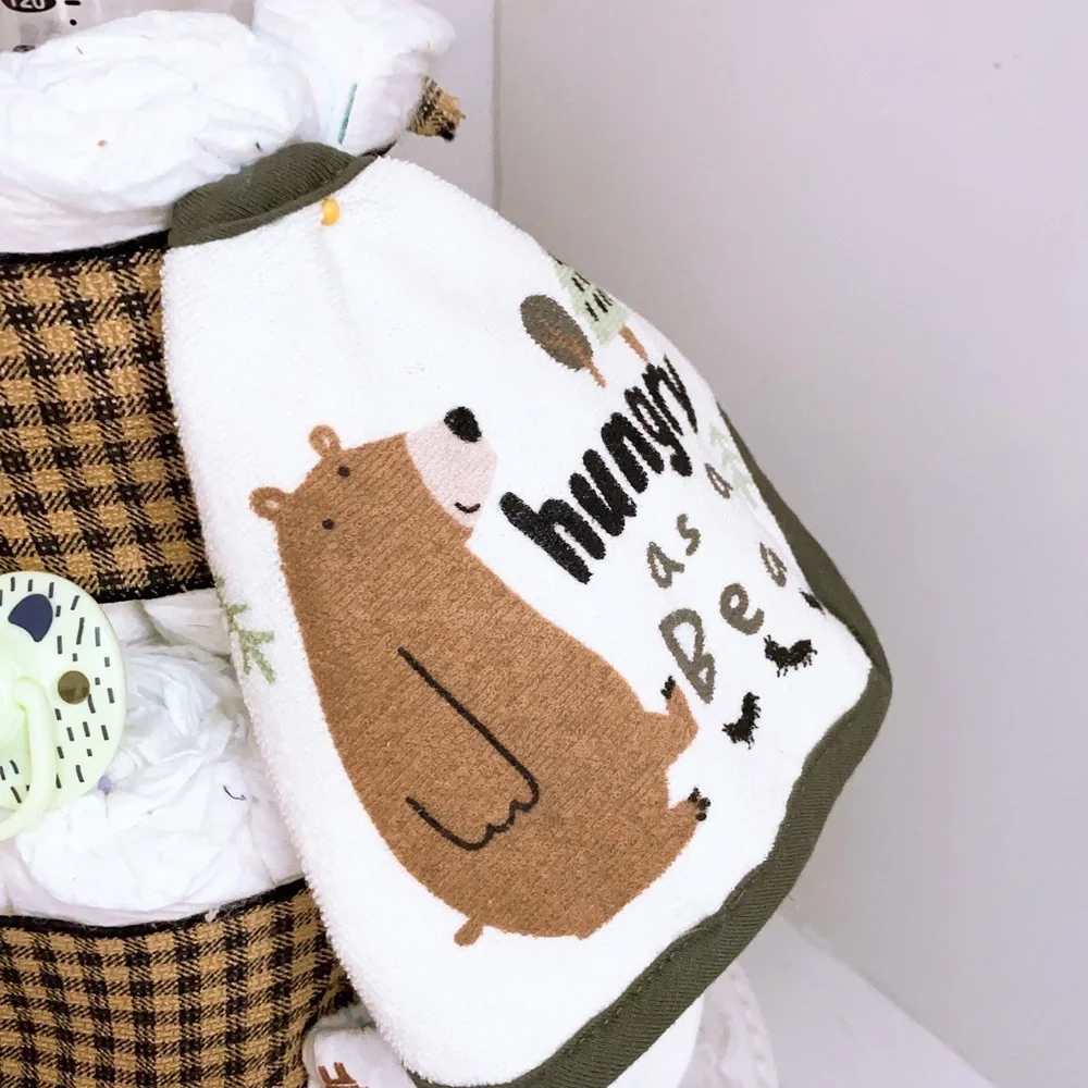 Teddy Bear Diaper Cake